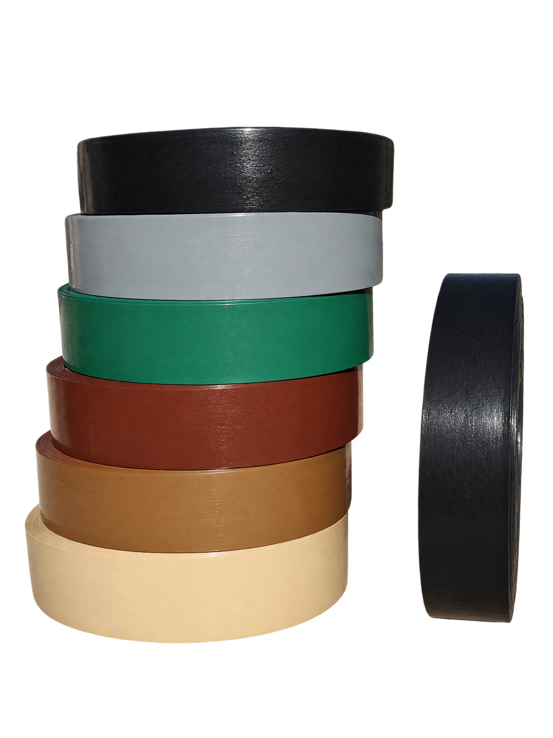Rollos de cinta cubre cerco Novanta 75, color Negro Moderno